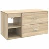 vidaXL Badkamermeubelset 2 pcs Sonoma Eiken Bewerkt hout