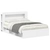 vidaXL Bedframe met opslag Wit 140 x 200 cm Bewerkt hout