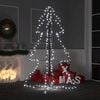 vidaXL Kegelkerstboom 200 LED's binnen en buiten 98x150 cm