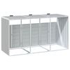 vidaXL Containerberging voor 3 containers 216x81x115 cm staal grijs