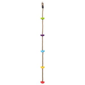 vidaXL Klimtouw Multikleur 10,5 x 10,5 x 201 cm Polyester