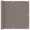 vidaXL Balkonscherm 90x300 cm oxford stof taupe