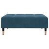 vidaXL Voetenbank 77x55x31 cm fluweel blauw