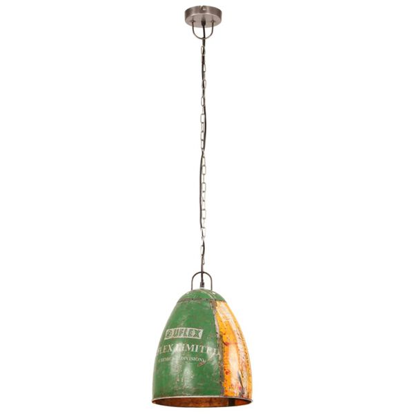 vidaXL Hanglamp industrieel rond 25 W E27 32 cm meerkleurig
