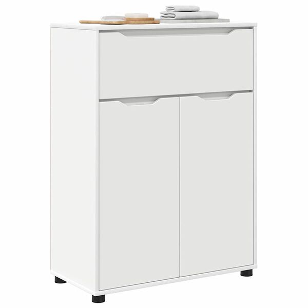 vidaXL Badkamer Kast met lade Wit 72,5 x 36,5 x 100 cm Bewerkt hout