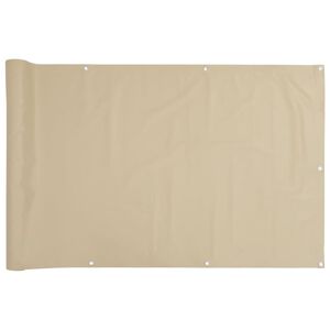 vidaXL Balkonscherm 120x400 cm oxford stof beige