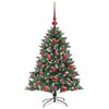 vidaXL Kunstkerstboom met 150 LED Groen 120 cm PVC en Plastic en Staal