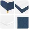 vidaXL Boxspring bed met matras Blauw 140 x 190 cm Stof