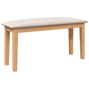 vidaXL Bank 90 cm massief hout rubber