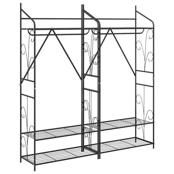 vidaXL Open Kledingkast Effen 2 pcs 78 x 36 x 158 cm