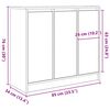 vidaXL Dressoir 85x34x76 cm bewerkt hout betongrijs