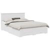 vidaXL Bedframe met lade met hoofdeinde Wit 150 x 200 cm Bewerkt hout