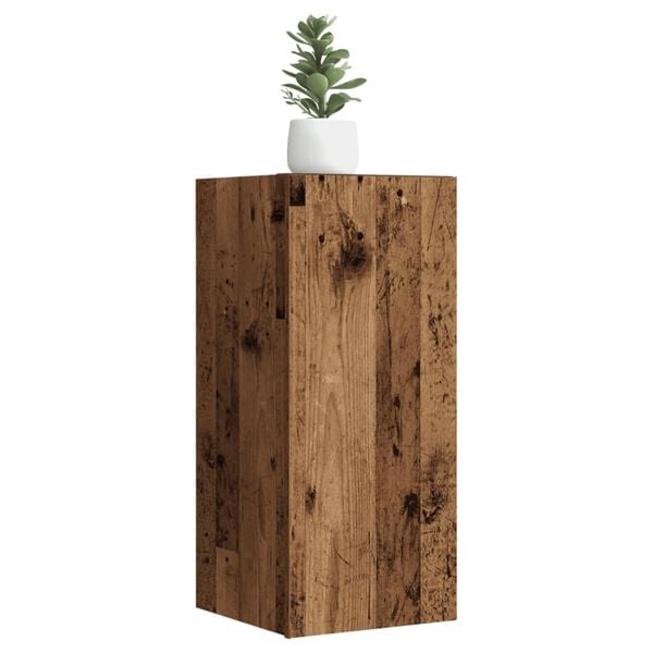 vidaXL Tv-meubel 30,5x30x60 cm bewerkt hout oud houtkleurig
