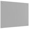 vidaXL Keuken Achterwand Lichtgrijs 80 x 60 x 0,6 cm gehard glas