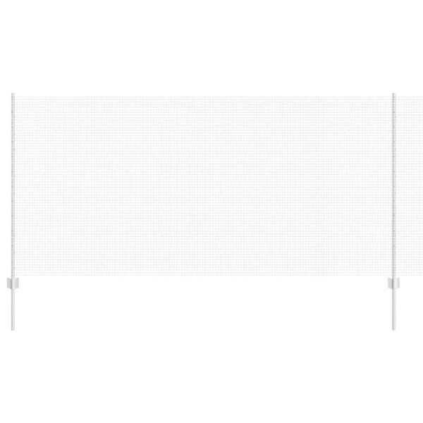 vidaXL Hek met Paal Zilver 1,2 x 10 m Staal
