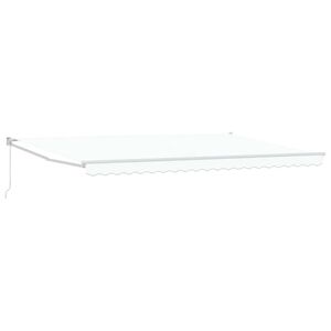 vidaXL Markies Wit 500 &times; 300 cm Polyester en Metaal