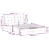 vidaXL Bedframe zonder matras "Zadar" kunstleer zwart en wit 120x200 cm