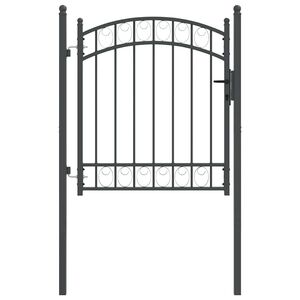 vidaXL Hekpoort EMMEN 104 x 98,5 cm Vergrendelbaar Poedergecoat staal