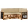 vidaXL Buiten bankenset 4 st Polyester