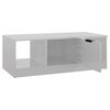 vidaXL Salontafel 102x50x36 cm bewerkt hout hoogglans wit