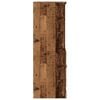 vidaXL Hoge kast 60x35,5x103,5 cm bewerkt hout oud houtkleurig