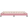 vidaXL Boxspring zonder matras fluweel roze 160x210 cm