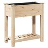 vidaXL Plantenbak Beige 71 x 37 x 76,5 cm Massief Vurenhout