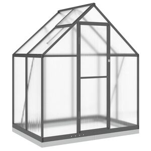 vidaXL Tuinkas met basisframe 169x114x202 cm aluminium antracietkleur