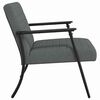 vidaXL Fauteuil Donkergrijs 59 x 75 x 78 cm Stof