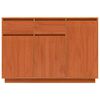 vidaXL Dressoir met lade Wasbruin 110 x 34 x 75 cm Massief grenenhout