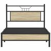 vidaXL Bedframe zonder matras hout sonoma eikenkleurig 100x200 cm