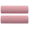 vidaXL Sierkussens 2 st 15x50 cm fluweel roze