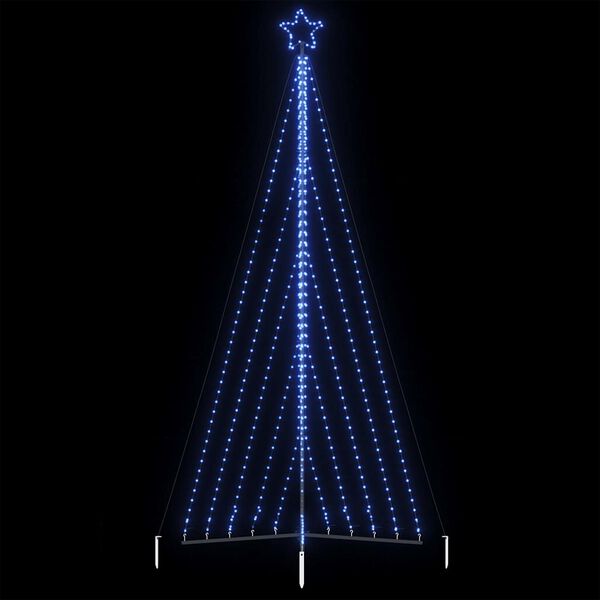 vidaXL LED-kerstboom 570 LEDs 399 cm blauw