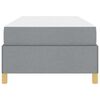 vidaXL Bedframe met matras Lichtgrijs 80 x 200 cm Stof