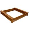 vidaXL Zandbak vierkant hout