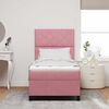 vidaXL Boxspringbed met matras met hoofdeinde Roze 100 x 200 cm Stof