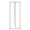 vidaXL Bartafelpoten 2 st T-vormig 40x35x(100-101) cm staal wit