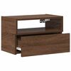 vidaXL Nachtkastjes 2 st wandgemonteerd 45x26x28,5 cm bruin eikenkleur