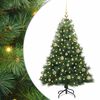 vidaXL Kunstkerstboom met 150 LED met standaard Groen 150 cm PE en PVC