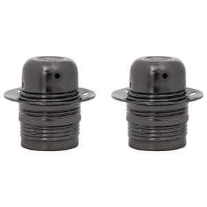 vidaXL Lamphouders 2 st glanzend zwart E27