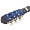 vidaXL Gitaar klassiek beginner 4/4 39" lindenhout blauw