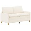 vidaXL Bank Cr&egrave;mekleurig 156 x 81 x 87,5 cm Stof