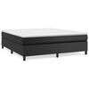 vidaXL Boxspring bed kunstleer zwart 160x200 cm