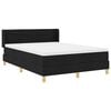 vidaXL Boxspringbed met matras Zwart 190 x 140 cm Polyester