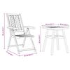 vidaXL Tuin eettafelset 3 pcs Bruin Massief Acaciahout