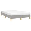 vidaXL Bedframe zonder matras 120x200 cm stof lichtgrijs