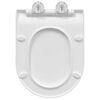vidaXL Toiletzitting Verstelbaar Wit 48,5 x 36 x 5 cm Polypropyleen