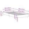 vidaXL Bedframe zonder matras 100x200cm spaanplaat sonoma eikenkleurig
