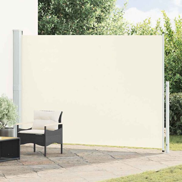vidaXL Tuinscherm uittrekbaar 200x300 cm cr&egrave;me