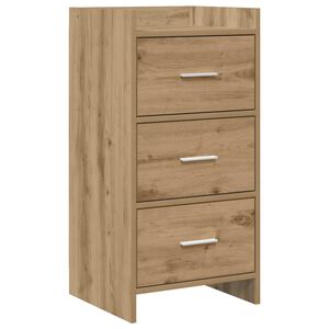 vidaXL Dressoir Artisanaal eiken 40 x 36 x 80 cm Bewerkt hout